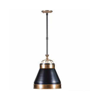 Savarin One Light Pendant in Heritage Black/Heritage Bronze (137|549P01BLKBRZ)