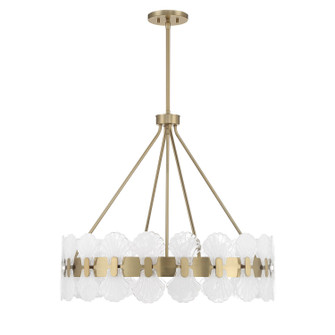 Bancroft Six Light Chandelier in Noble Brass (51|1-3605-6-127)