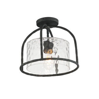Del Mar One Light Semi Flush - Pendant in Blacksmith (16|31841WGBS)