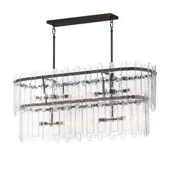 Warren Eight Light Linear Pendant in Dark Bronze (16|21838AGDBZ)