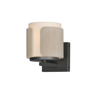Draughtsman One Light Wall Sconce in Natural Wood/Charcoal (16|21711SWNWDCHL)