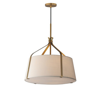 Bandera Three Light Pendant in Natural Aged Brass (16|16182WLNAB)