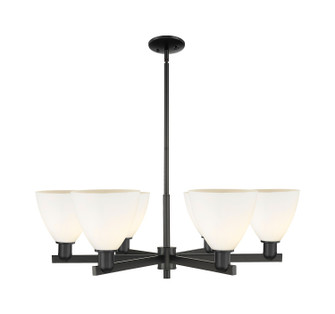 Arcadia Six Light Chandelier in Matte Black (405|716-6CR-BK-GBD-751)
