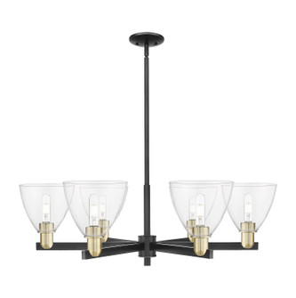 Arcadia Six Light Chandelier in Black Antique Brass (405|716-6CR-BAB-GBD-752)