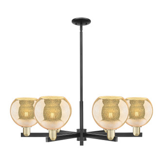 Arcadia Six Light Chandelier in Black Antique Brass (405|716-6CR-BAB-G128-8)