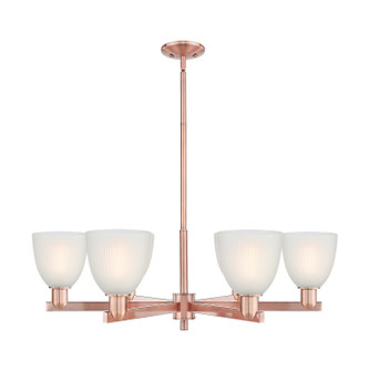 Arcadia Six Light Chandelier in Antique Copper (405|716-6CR-AC-G381)