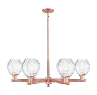 Arcadia Six Light Chandelier in Antique Copper (405|716-6CR-AC-G362)