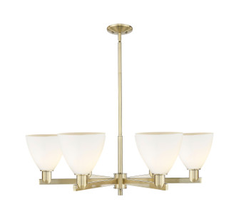 Arcadia Six Light Chandelier in Antique Brass (405|716-6CR-AB-GBD-751)