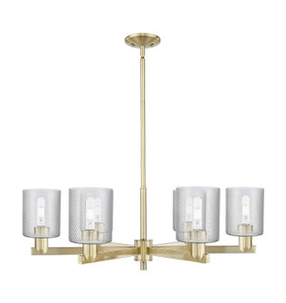 Arcadia Six Light Chandelier in Antique Brass (405|716-6CR-AB-G112)