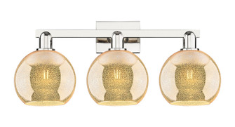 Arcadia Three Light Bath Vanity in Polished Nickel (405|716-3W-PN-G128-8)