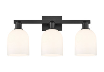 Arcadia Three Light Bath Vanity in Matte Black (405|716-3W-BK-G558-6GWH)