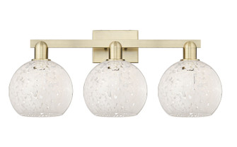 Arcadia Three Light Bath Vanity in Brushed Brass (405|716-3W-BB-G1216-8WM)