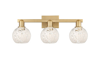 Arcadia Three Light Bath Vanity in Brushed Brass (405|716-3W-BB-G1216-6WM)
