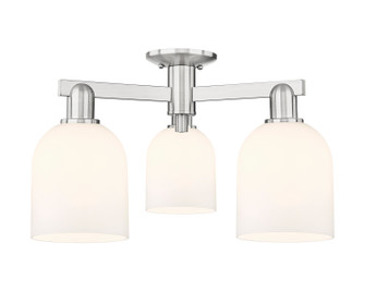 Arcadia Three Light Semi-Flush Mount in Brushed Satin Nickel (405|716-3F-SN-G558-6GWH)