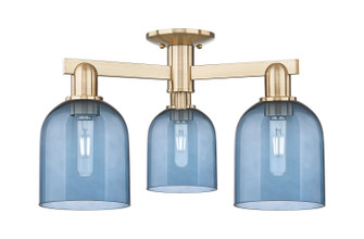 Arcadia Three Light Semi-Flush Mount in Champagne Bronze (405|716-3F-CB-G558-6BL)