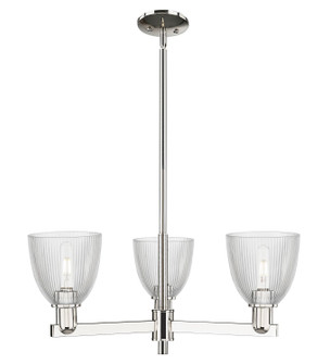 Arcadia Three Light Pendant in Satin Nickel (405|716-3CR-SN-G382)