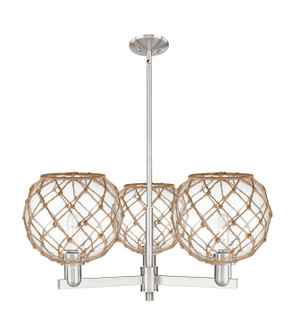 Arcadia Three Light Pendant in Satin Nickel (405|716-3CR-SN-G122-10RB)