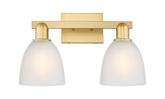 Arcadia Two Light Bath Vanity in Satin Gold (405|716-2W-SG-G381)