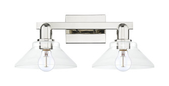 Arcadia Two Light Bath Vanity in Polished Nickel (405|716-2W-PN-G132)