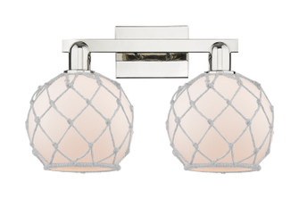 Arcadia Two Light Bath Vanity in Polished Nickel (405|716-2W-PN-G121-8RW)