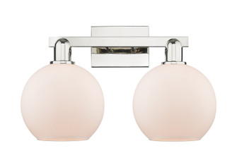 Arcadia Two Light Bath Vanity in Polished Nickel (405|716-2W-PN-G121-8)