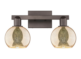 Arcadia Two Light Bath Vanity in Oil Rubbed Bronze (405|716-2W-OB-G128-6)