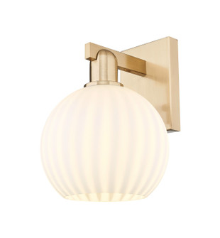 Arcadia One Light Wall Sconce in Champagne Bronze (405|716-1W-CB-G1217-8WV)