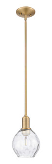 Arcadia One Light Mini Pendant in Brushed Brass (405|716-1S-BB-G362)