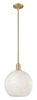 Arcadia One Light Mini Pendant in Brushed Brass (405|716-1S-BB-G1216-12WM)