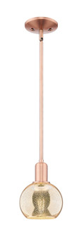 Arcadia One Light Mini Pendant in Antique Copper (405|716-1S-AC-G128-6)