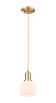 Arcadia One Light Mini Pendant in Champagne Bronze (405|716-1P-CB-G121-6)