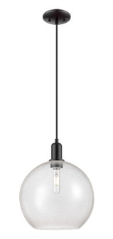 Arcadia One Light Mini Pendant in Matte Black (405|716-1P-BK-G124-12)