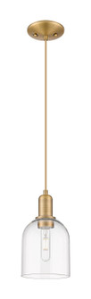 Arcadia One Light Mini Pendant in Brushed Brass (405|716-1P-BB-G558-6CL)
