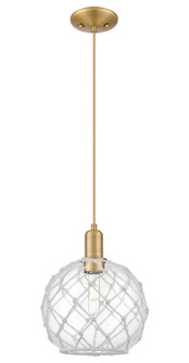 Arcadia One Light Mini Pendant in Brushed Brass (405|716-1P-BB-G122-10RW)