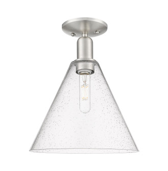 Arcadia One Light Semi-Flush Mount in Brushed Satin Nickel (405|716-1C-SN-GBC-124)