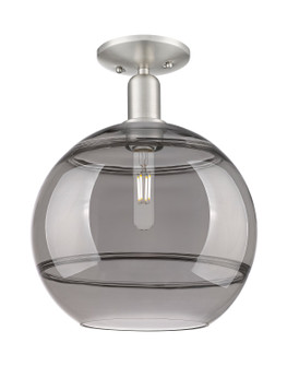 Arcadia One Light Semi-Flush Mount in Brushed Satin Nickel (405|716-1C-SN-G556-12SM)