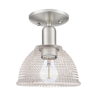 Arcadia One Light Semi-Flush Mount in Brushed Satin Nickel (405|716-1C-SN-G422)