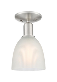 Arcadia One Light Semi-Flush Mount in Brushed Satin Nickel (405|716-1C-SN-G381)