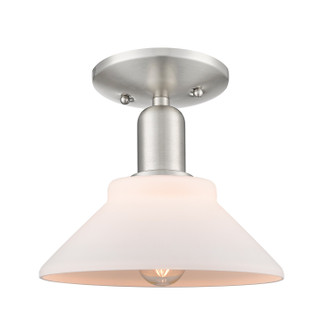 Arcadia One Light Semi-Flush Mount in Brushed Satin Nickel (405|716-1C-SN-G131)