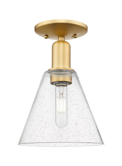 Arcadia One Light Semi-Flush Mount in Satin Gold (405|716-1C-SG-GBC-84)