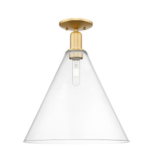 Arcadia One Light Semi-Flush Mount in Satin Gold (405|716-1C-SG-GBC-162)