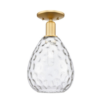 Arcadia One Light Semi-Flush Mount in Satin Gold (405|716-1C-SG-G372)