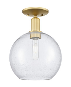 Arcadia One Light Semi-Flush Mount in Satin Gold (405|716-1C-SG-G124-10)