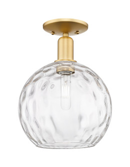 Arcadia One Light Semi-Flush Mount in Satin Gold (405|716-1C-SG-G1215-10)