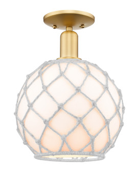 Arcadia One Light Semi-Flush Mount in Satin Gold (405|716-1C-SG-G121-10RW)