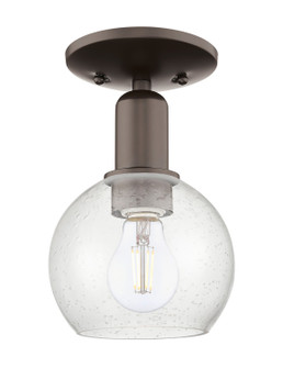 Arcadia One Light Semi-Flush Mount in Oil Rubbed Bronze (405|716-1C-OB-G124-6)