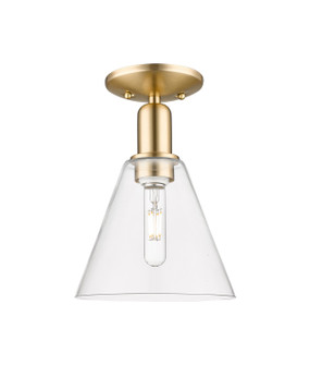 Arcadia One Light Semi-Flush Mount in Champagne Bronze (405|716-1C-CB-GBC-82)