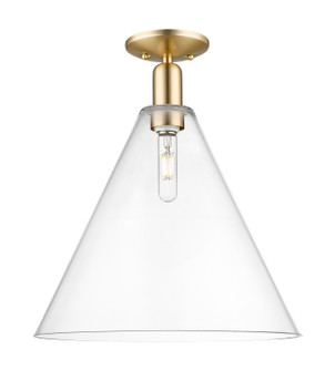 Arcadia One Light Semi-Flush Mount in Champagne Bronze (405|716-1C-CB-GBC-162)