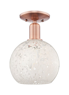 Arcadia One Light Semi-Flush Mount in Antique Copper (405|716-1C-AC-G1216-8WM)