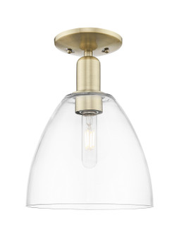 Arcadia One Light Semi-Flush Mount in Antique Brass (405|716-1C-AB-GBD-92)
